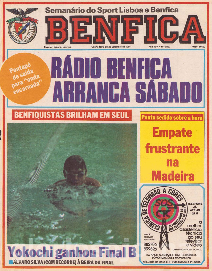 jornal o benfica 2397 1988-09-28